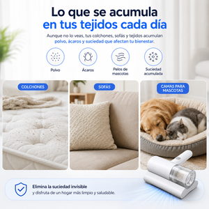 CleanMax™ UV | Aspirador Antiácaros de Alta Succión