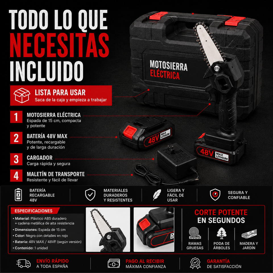 MetalCut™ | Motosierra Eléctrica 48V