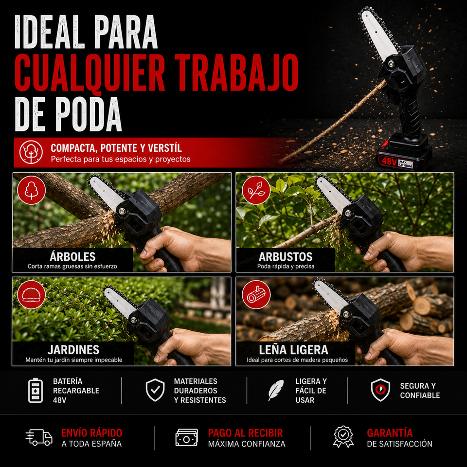 MetalCut™ | Motosierra Eléctrica 48V