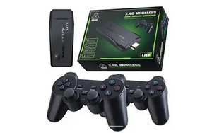 Kit de 2 Consolas Game Stick 4K con Mandos Inalámbricos